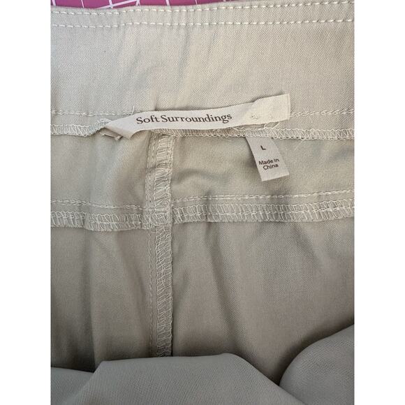 Soft Surroundings Super Stretch Pull-On Skinny Leg Pants Khaki Size Large - Picture 6 of 10